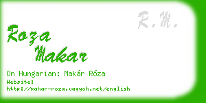 roza makar business card